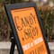 Glitzhome&#xAE; 24&#x22; Halloween Wooden &#x22;Candy Shop&#x22; Standing Or Hanging Easel Sign